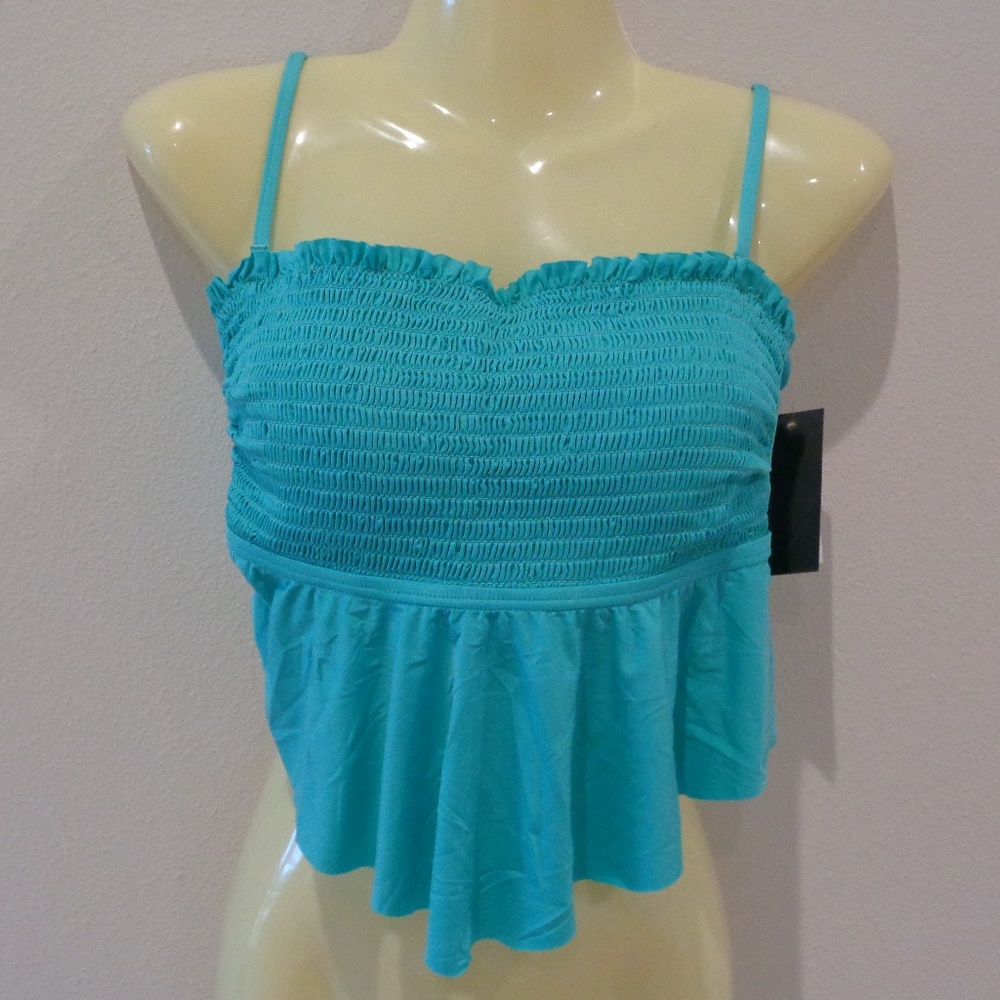 Kenneth Cole Reaction Size Small / RS41K89 Bright Coral / New Swim Tankini Top